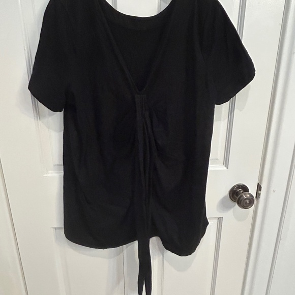 Black tie back shirt - Picture 1 of 5